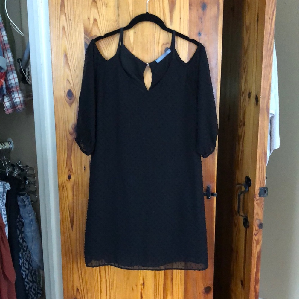 Octavia Off Shoulder Black Mini Dress
